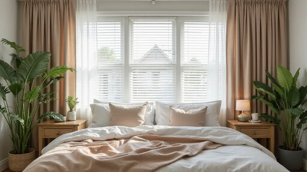 25 Bedroom Curtain Ideas with Blinds That Look Elegant & Practical