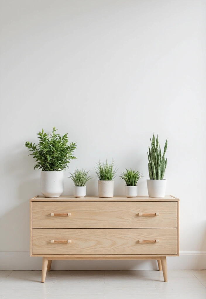 25 Bedroom Dresser Decor Ideas That Make the Room Feel Complete - 1. The Power of Greenery