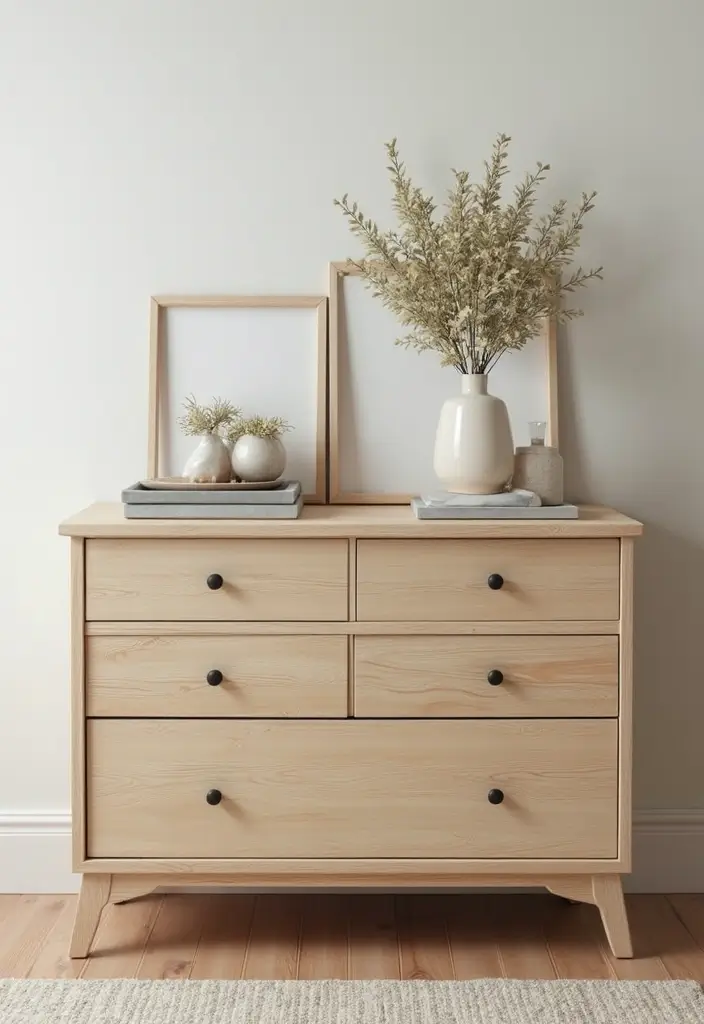 25 Bedroom Dresser Decor Ideas That Make the Room Feel Complete - 15. Play with Height
