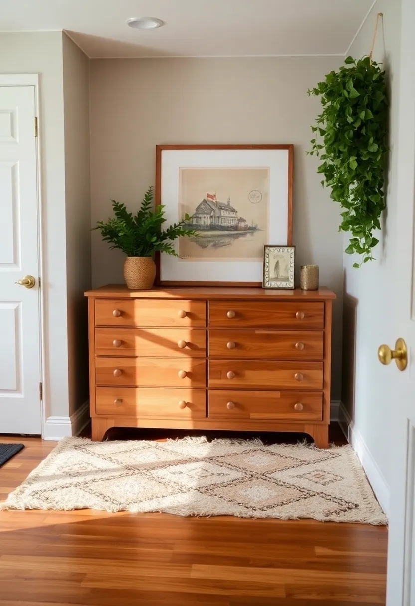 25 Bedroom Dresser Decor Ideas That Make the Room Feel Complete - 19. Layering Rugs