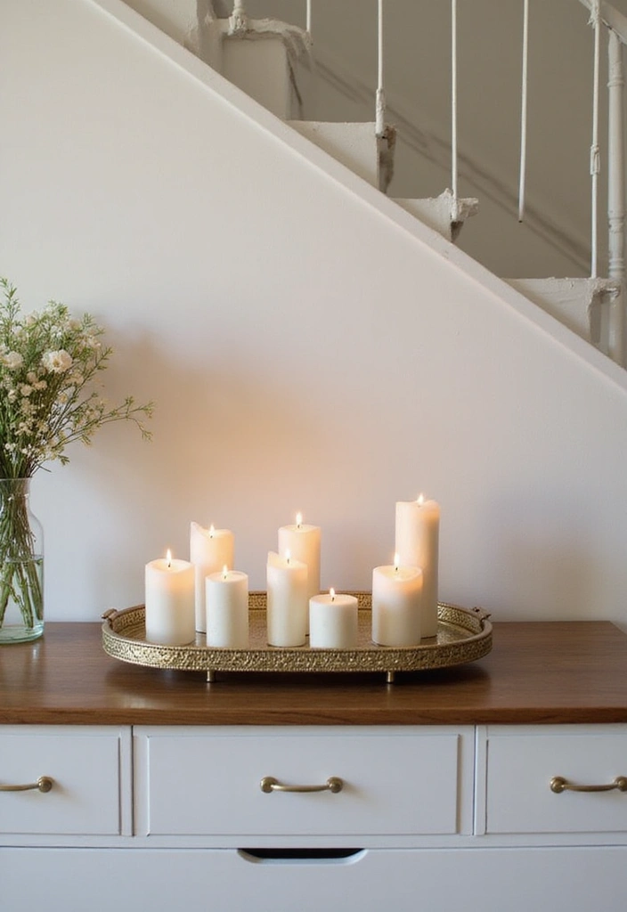 25 Bedroom Dresser Decor Ideas That Make the Room Feel Complete - 5. Minimalist Candle Displays