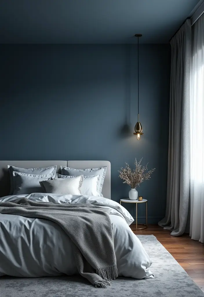 25 Bedroom Ideas in Dark Blue That Bring Calm and Confidence - 4. Calming Bedroom Color Schemes