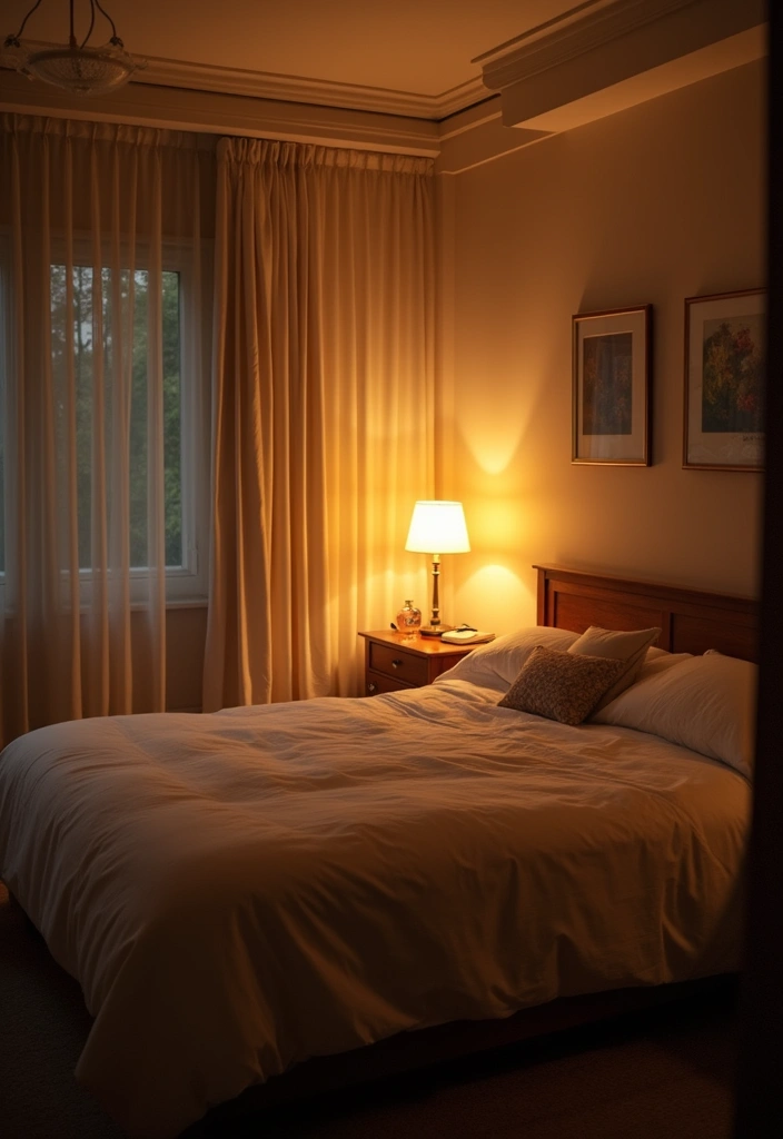 25 Bedroom Ideas in Dark Blue That Bring Calm and Confidence - 7. Layered Lighting