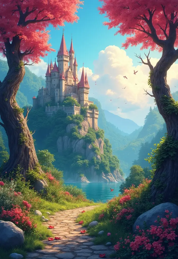 25 Bedroom Mural Ideas Paint That Turn Walls into Art - 13. Fantasy Landscape