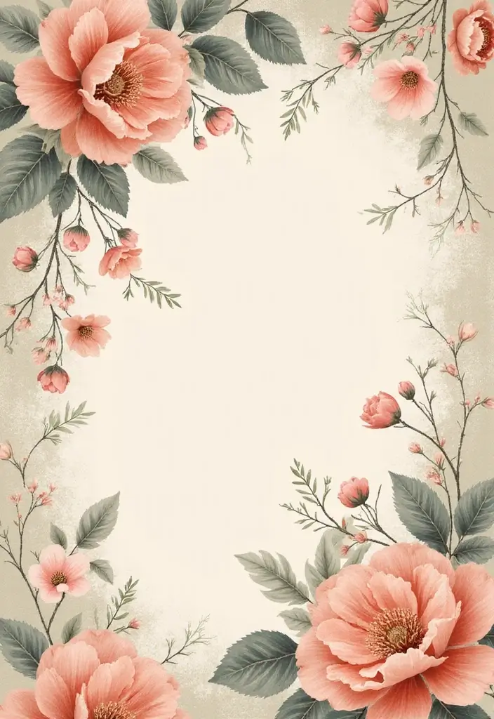 25 Bedroom Mural Ideas Paint That Turn Walls into Art - 6. Vintage Floral Patterns