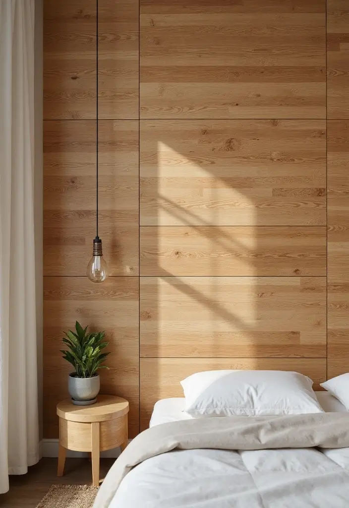 25 Bedroom Wall Tiles Ideas That Feel Modern and Elegant - 1. Sustainable Bamboo Tiles