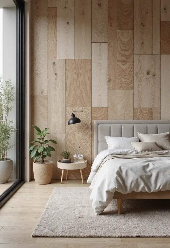 25 Bedroom Wall Tiles Ideas That Feel Modern and Elegant - 5. Biodegradable Vinyl Tiles