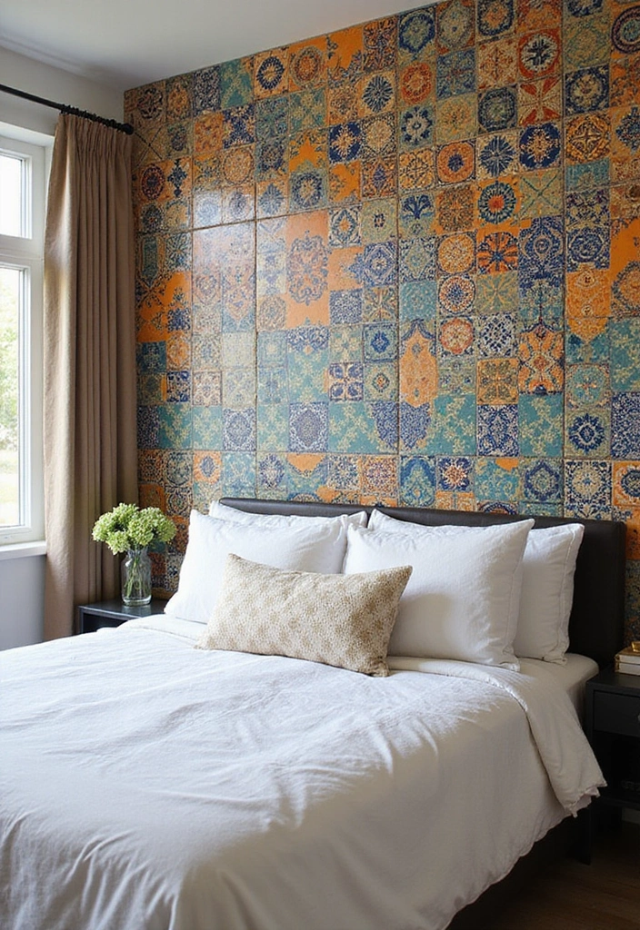 25 Bedroom Wall Tiles Ideas That Feel Modern and Elegant - 6. Cement Tiles