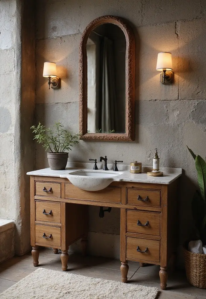 25 Bedroom with Vanity Ideas That Feel Glamorous & Practical - 17. Textured Layers