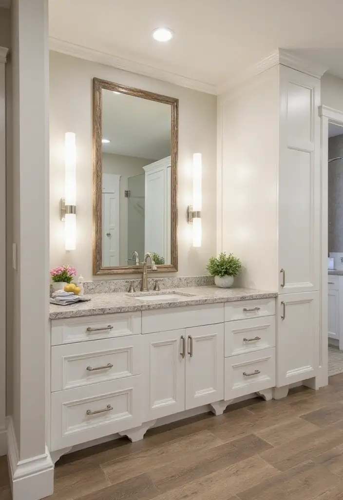 25 Bedroom with Vanity Ideas That Feel Glamorous & Practical - 23. Customized Built-Ins