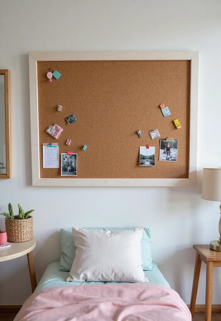 25 Bulletin Board Ideas Bedroom That Keep You Inspired Daily - 1. The Classic Corkboard