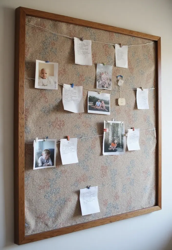 25 Bulletin Board Ideas Bedroom That Keep You Inspired Daily - 3. Fabric-Covered Board