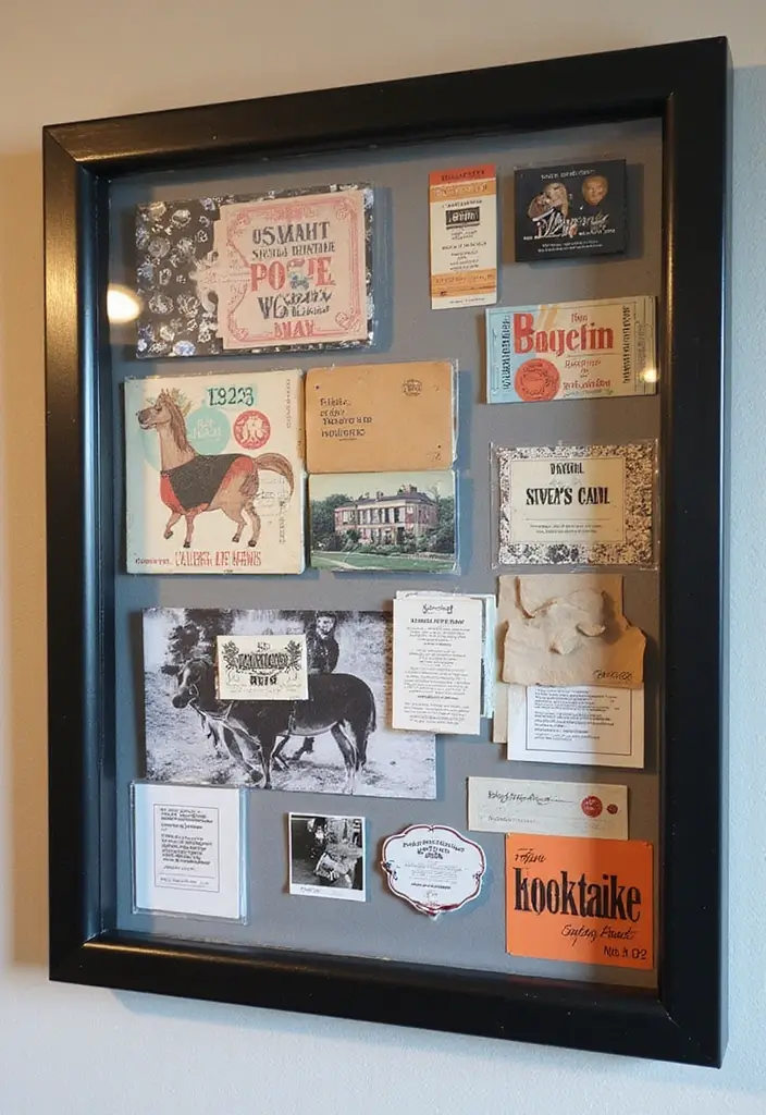 25 Bulletin Board Ideas Bedroom That Keep You Inspired Daily - 7. Shadow Box Bulletin Board