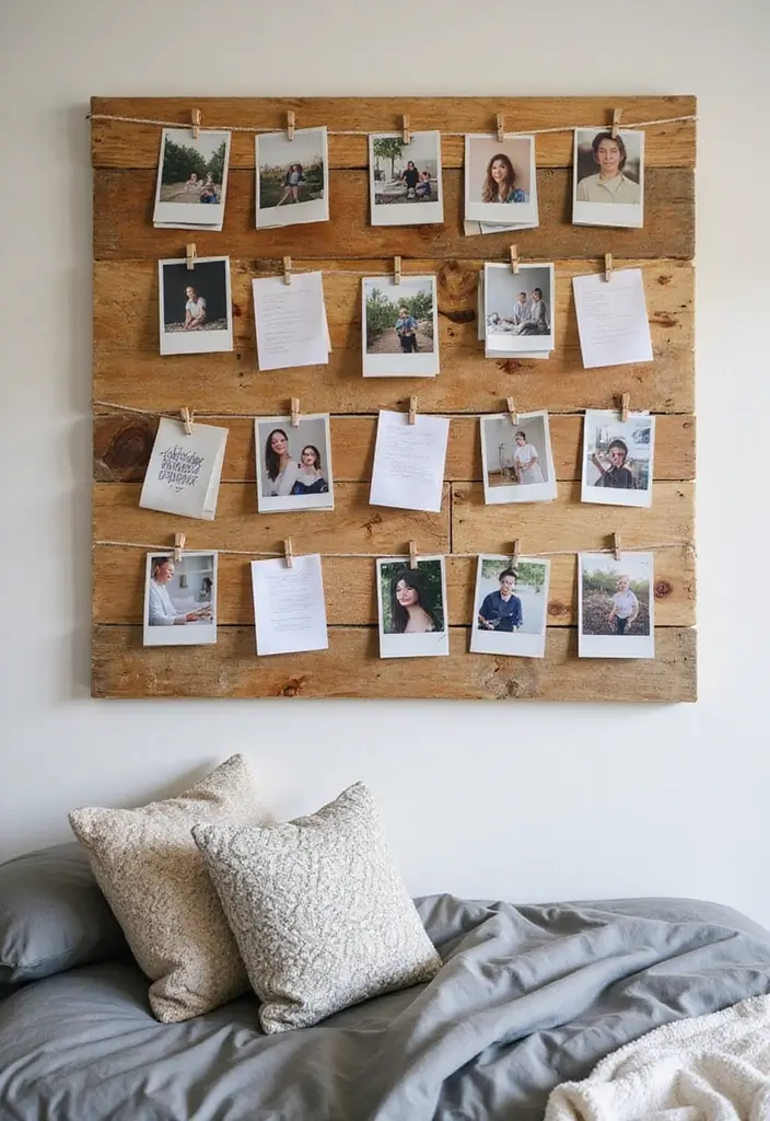 25 Bulletin Board Ideas Bedroom That Keep You Inspired Daily - 8. DIY Pallet Board