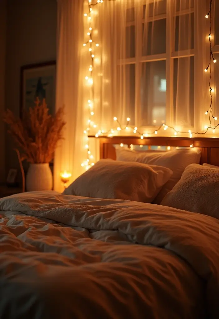 25 Cozy Bedroom Lighting Ideas That Set the Perfect Mood - 1. Soft Glow String Lights