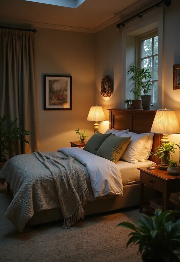 25 Cozy Bedroom Lighting Ideas That Set the Perfect Mood - 13. Solar-Powered Garden Lights