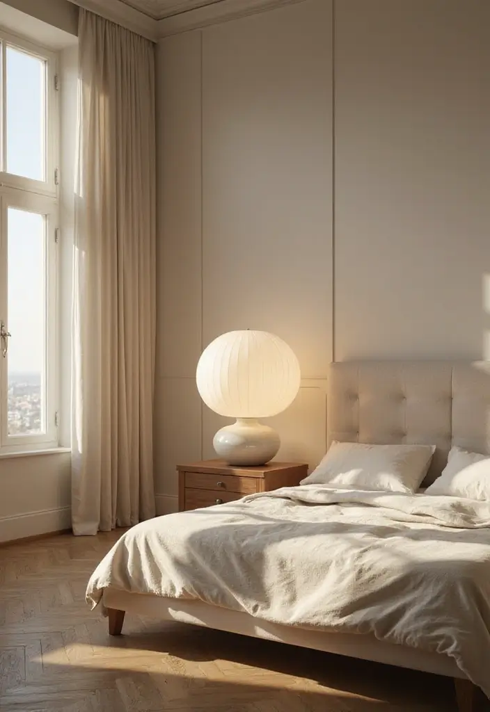 25 Cozy Bedroom Lighting Ideas That Set the Perfect Mood - 24. Oversized Table Lamps