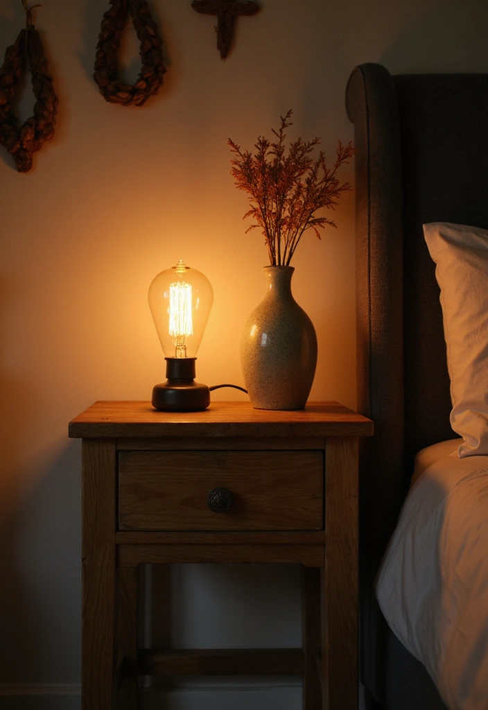 25 Cozy Bedroom Lighting Ideas That Set the Perfect Mood - 3. Vintage Edison Bulbs