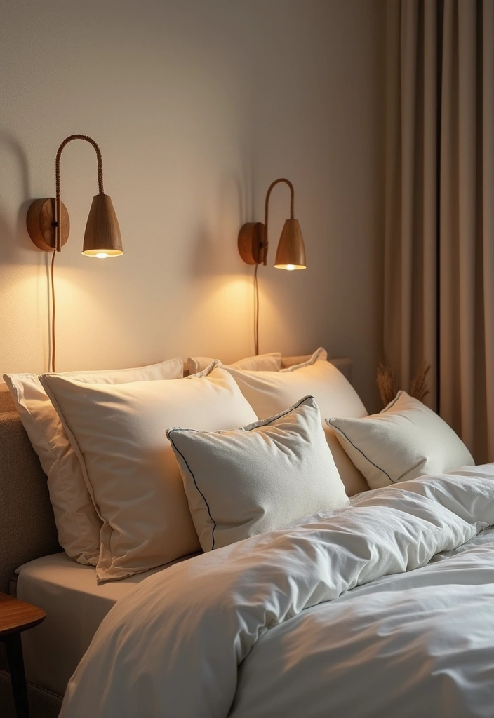 25 Cozy Bedroom Lighting Ideas That Set the Perfect Mood - 7. Eco-Friendly Wall Sconces
