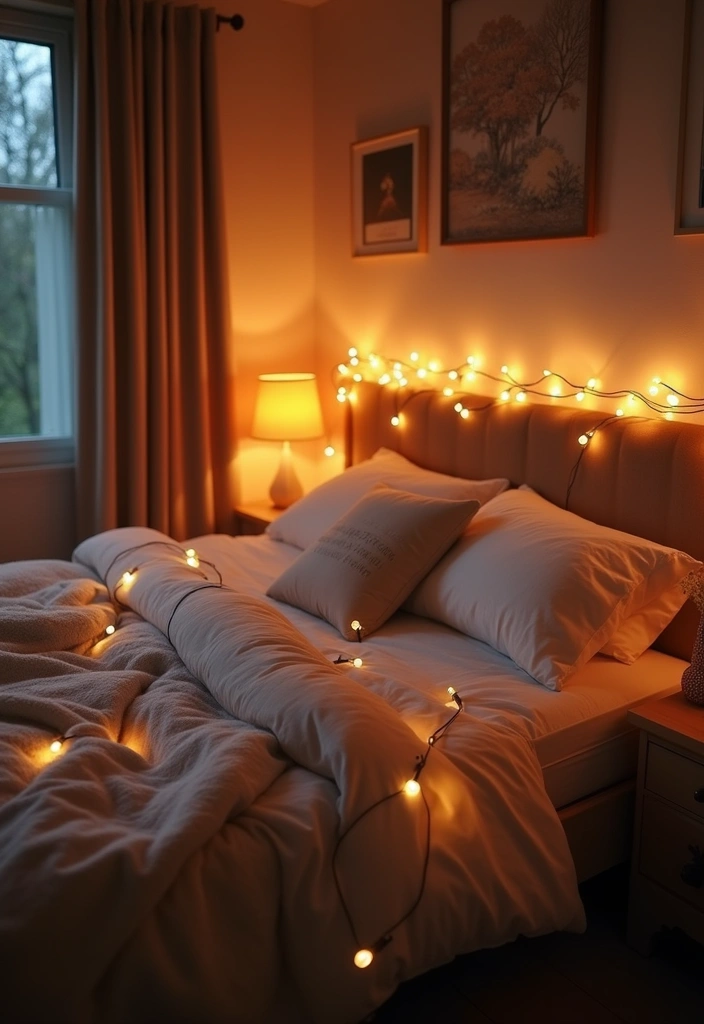 25 Fairy Lights Bedroom Ideas That Feel Dreamy and Magical - 21. Under-Bed Lighting