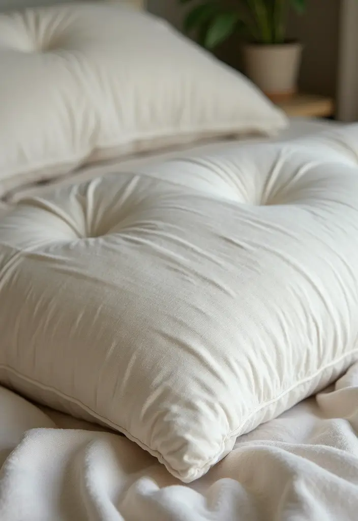 25 Green Comforter Bedroom Ideas That Feel Peaceful & Cozy 15 25 Green Comforter Bedroom Ideas That Feel Peaceful & Cozy - 14. Eco-Friendly Fabrics