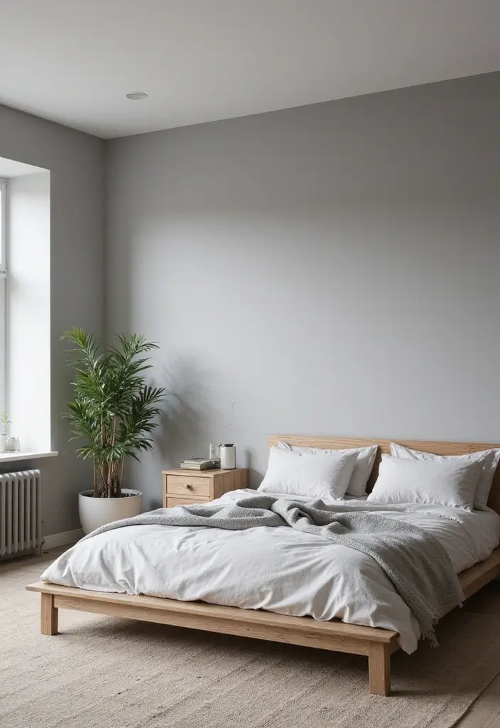 25 Grey Bedroom Ideas Aesthetic That Feel Calm & Minimalist - 7. Scandinavian Design Elements