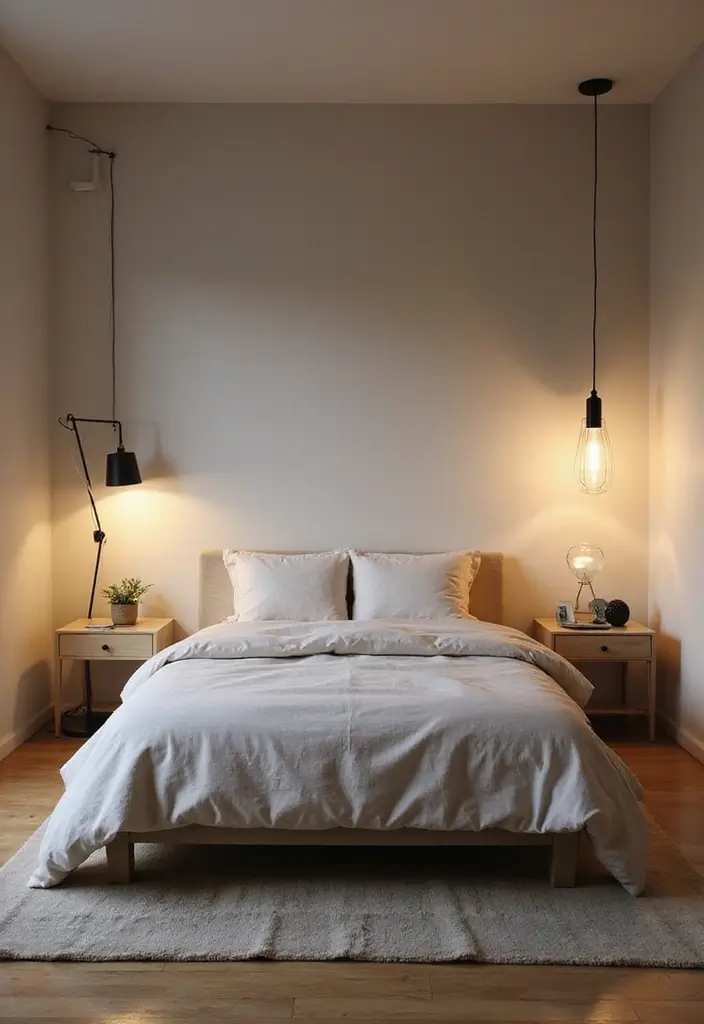 25 Guest Bedroom Decor Ideas That Impress Instantly - 23. Layered Lighting Techniques