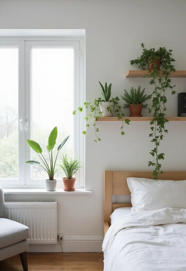 25 Guest Bedroom Decor Ideas That Impress Instantly - 6. Greenery