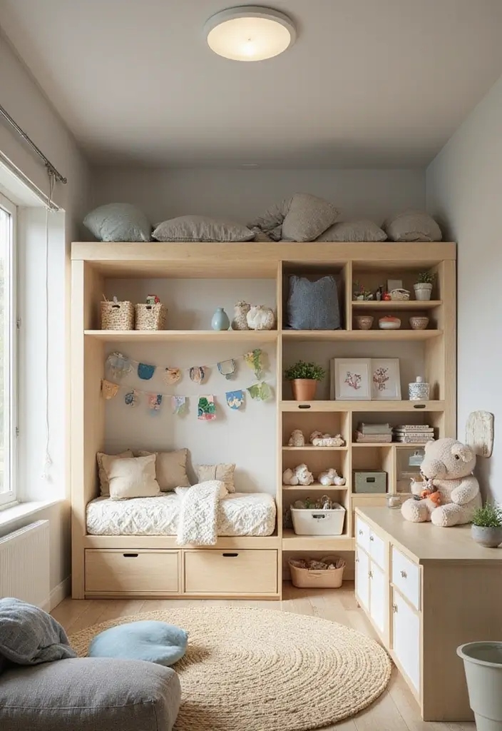 25 Kids Bedroom Ideas Shared Boy and Girl That Work Perfectly - 9. Flexible Space Solutions