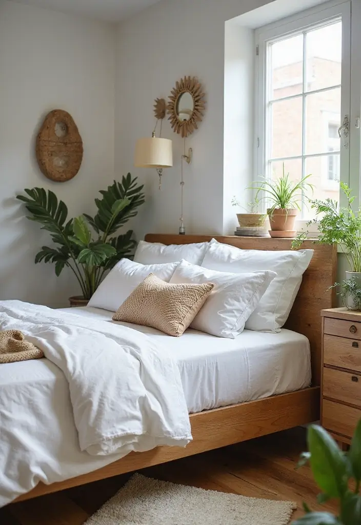 25 Neutral Bedroom Decor Ideas That Feel Cozy & Balanced - 8. Sustainable Decor Choices