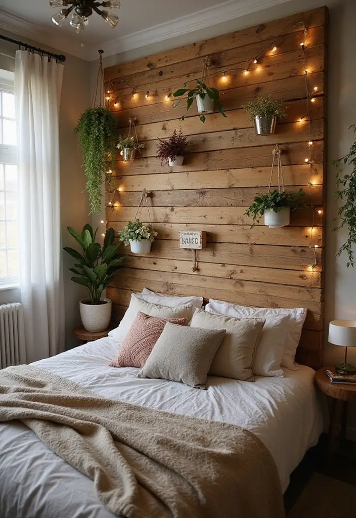 25 Room Divider Ideas Bedroom That Add Style & Privacy - 3. DIY Pallet Wall