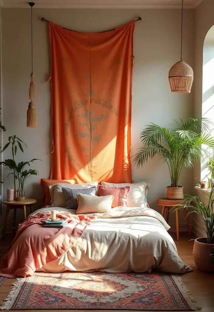 25 Room Divider Ideas Bedroom That Add Style & Privacy - 7. Stylish Textile Panels