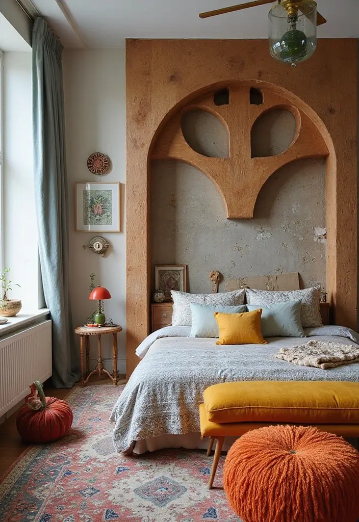 25 Room Divider Ideas Bedroom That Add Style & Privacy - 9. Geometric Room Dividers