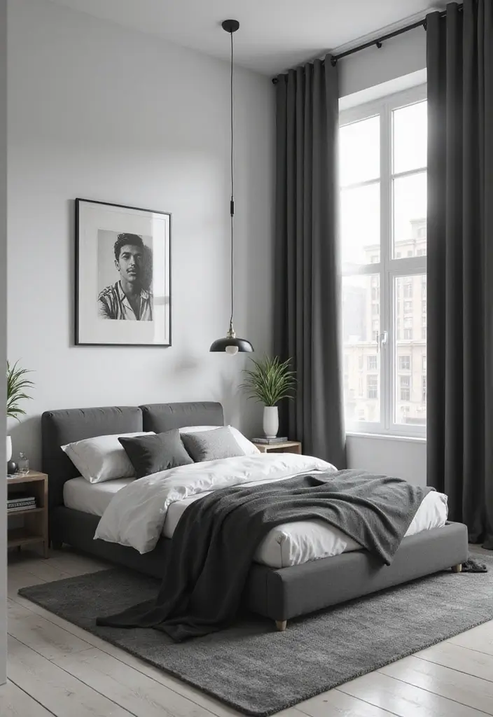 25 Sims 4 Bedroom Ideas No CC That Look Totally Realistic - 11. Urban Minimalism