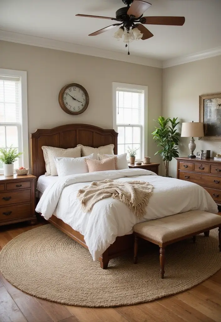 25 Sims 4 Bedroom Ideas No CC That Look Totally Realistic - 13. Farmhouse Chic