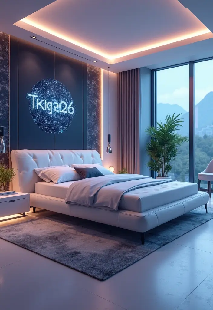 25 Sims 4 Bedroom Ideas No CC That Look Totally Realistic - 20. Futuristic Design