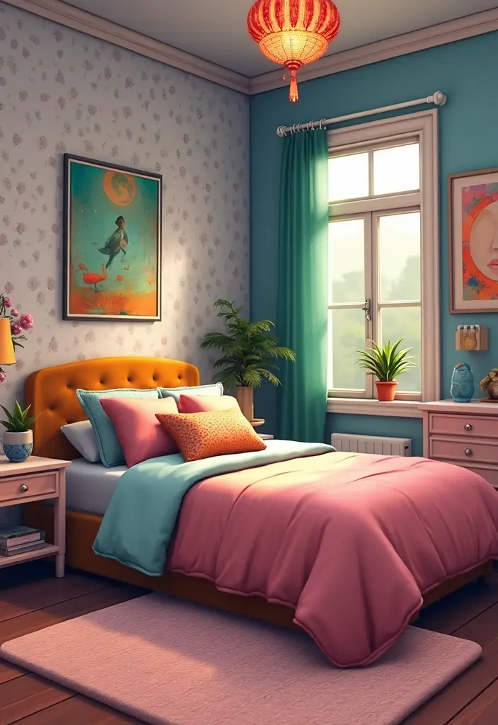 25 Sims 4 Bedroom Ideas No CC That Look Totally Realistic - 8. Artistic Expression