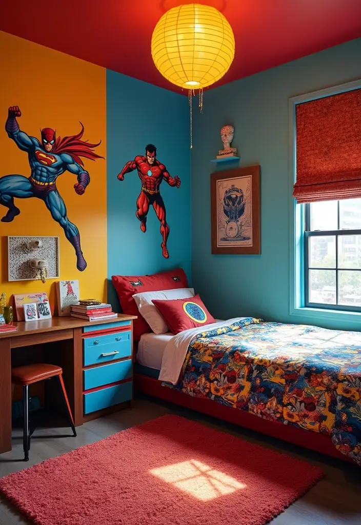 25 Toca Life Bedroom Ideas That Feel Colorful & Joyful - 15. Superhero Headquarters