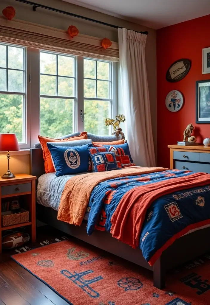 25 Toca Life Bedroom Ideas That Feel Colorful & Joyful - 7. Sports Fanatic Room