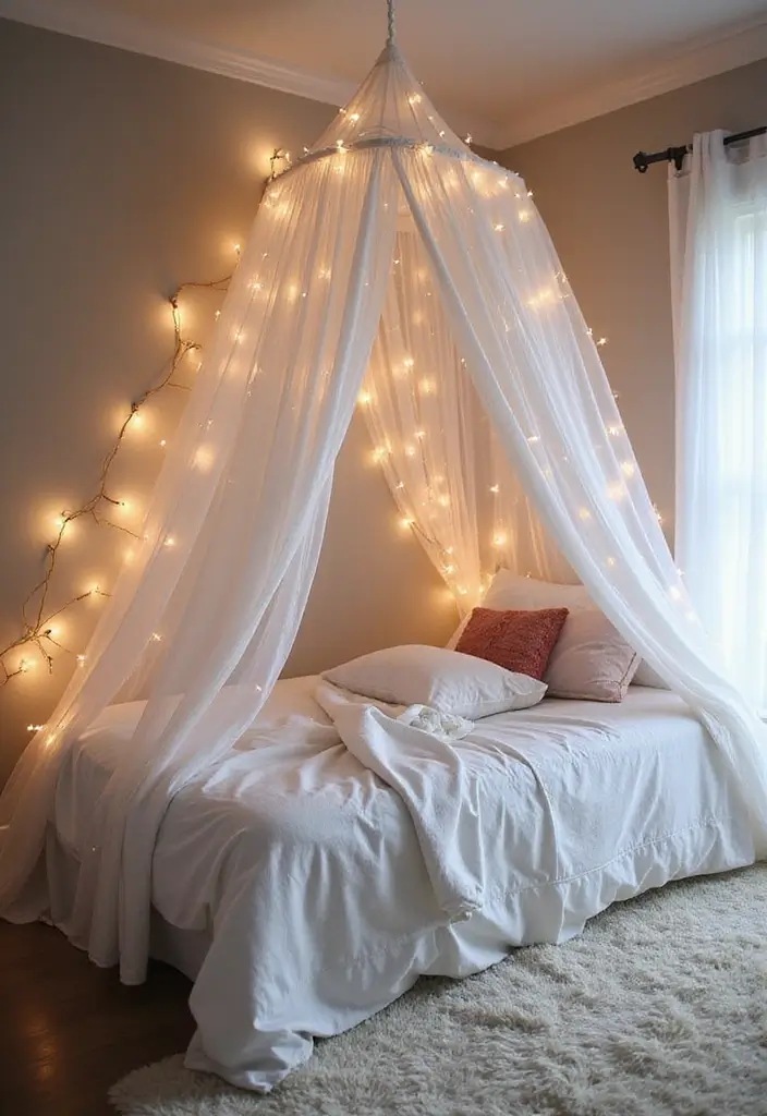 25 Unicorn Bedroom Ideas for Kid Rooms That Feel Magical - 3. Whimsical Unicorn Canopy