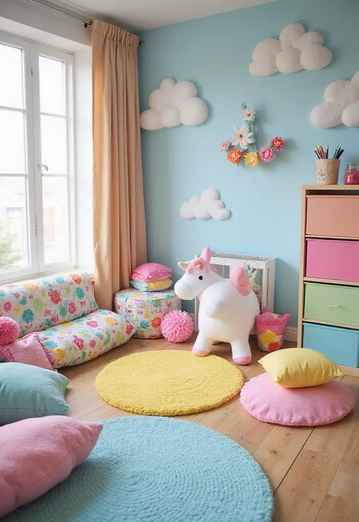 25 Unicorn Bedroom Ideas for Kid Rooms That Feel Magical - 9. Magical Unicorn Play Area