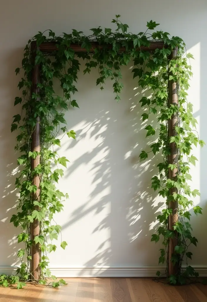 25 Vines in Bedroom Ideas That Bring Nature Indoors - 13. Indoor Trellis