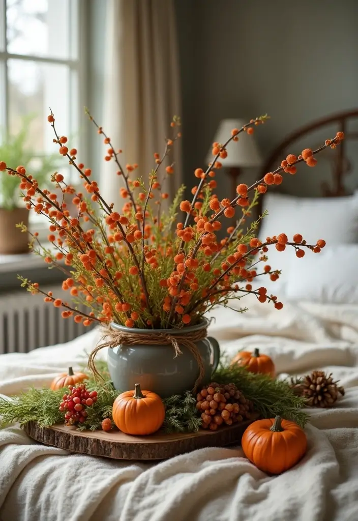 25 Vines in Bedroom Ideas That Bring Nature Indoors - 25. Seasonal Vine Displays