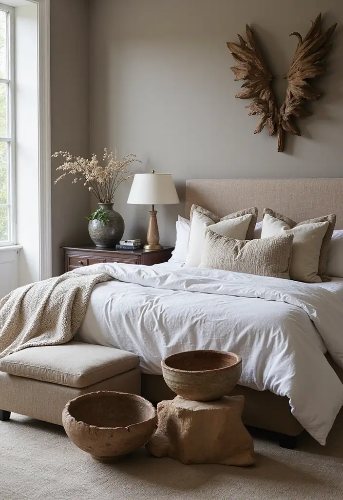 30 Affordable Bedroom Decor Ideas That Look Expensive on a Budget - 23. Statement Bedroom Accessories