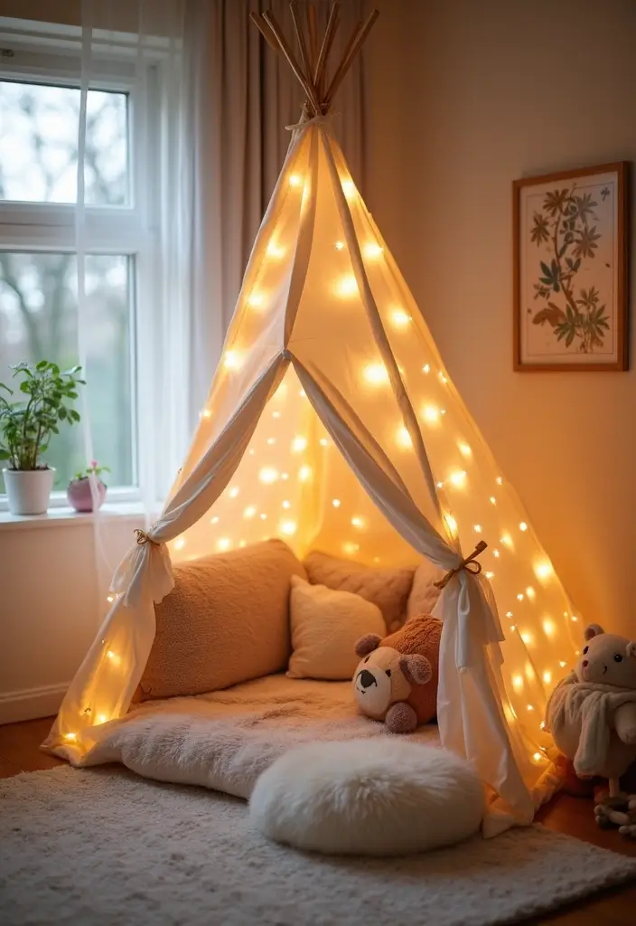 30 Animal Crossing Bedroom Ideas That Feel Wholesome & Aesthetic - 15. Themed Play Tent