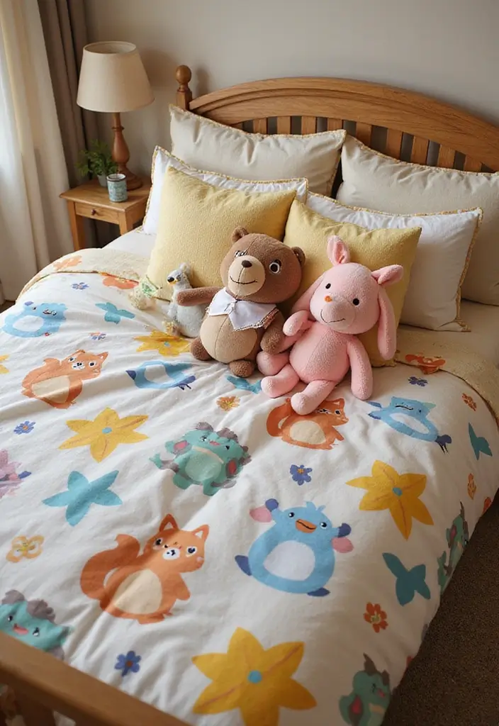 30 Animal Crossing Bedroom Ideas That Feel Wholesome & Aesthetic - 2. Cozy Bedding Sets