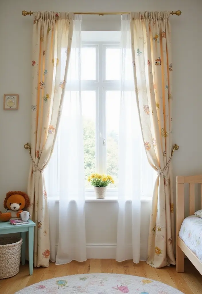 30 Animal Crossing Bedroom Ideas That Feel Wholesome & Aesthetic - 3. Whimsical Curtains