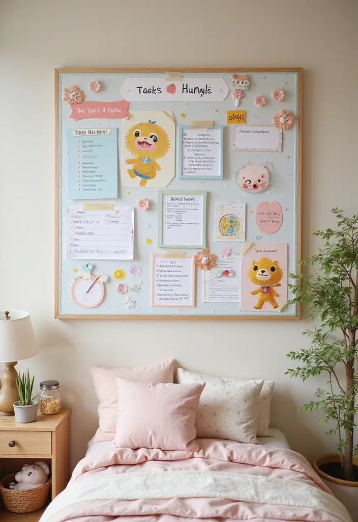 30 Animal Crossing Bedroom Ideas That Feel Wholesome & Aesthetic - 30. Creative Task Board