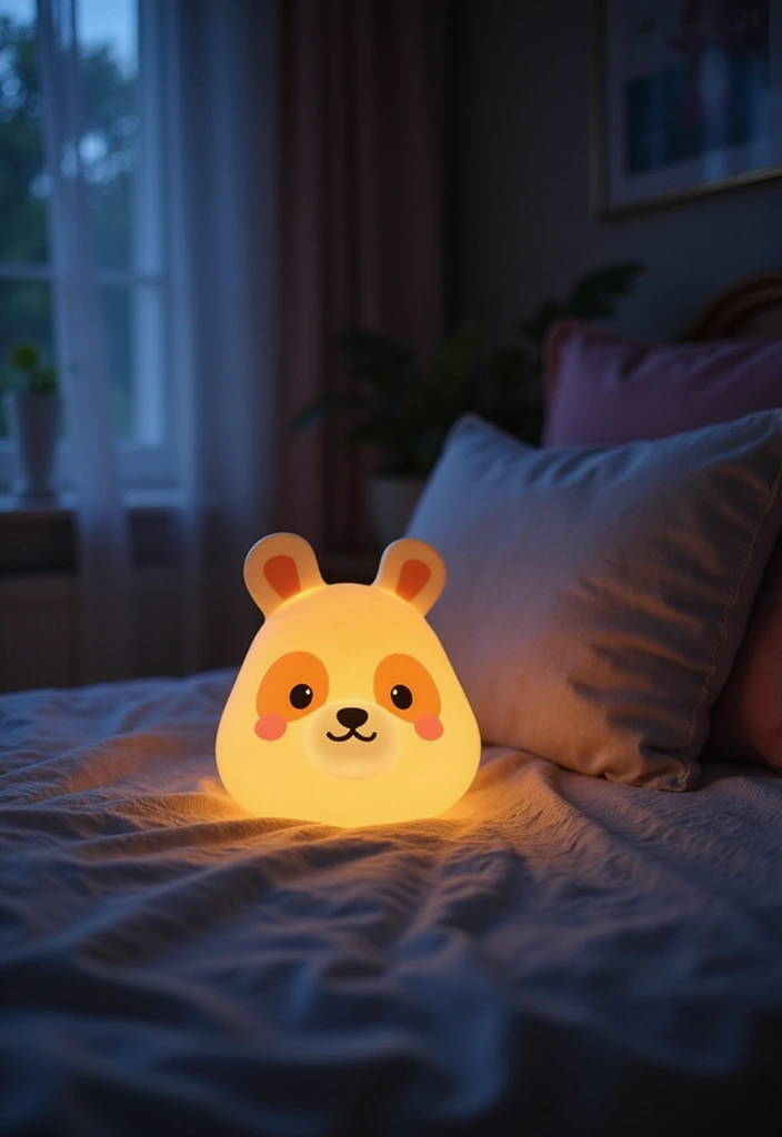 30 Animal Crossing Bedroom Ideas That Feel Wholesome & Aesthetic - 7. Fun Nightlights