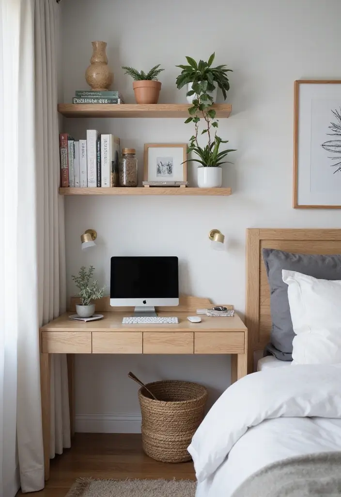 30 Bedroom Additions to House Ideas That Expand Comfort & Style - 10. Wall-Mounted Desks